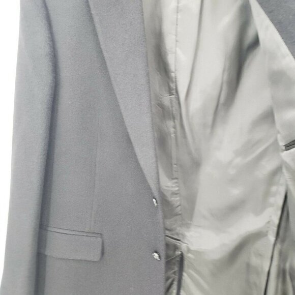 New Evan-Picone Blazer Mens 44 Long Black Camel Hair Jacket $325 - Picture 7 of 7